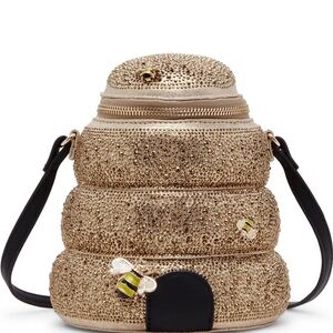 Betsey Johnson, the Queen Bee Rhinestone Crossbody Bag